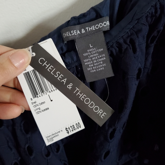 Chelsea & Theodore One Shoulder Dress L - Picture 5 of 7